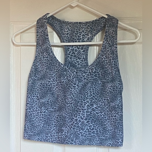 Evolution and Creation Leopard Print Cropped Racerback Tank Top - Picture 4 of 4